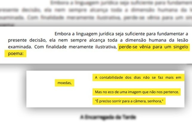 Juiz escreve poema ao conceder indenização a funcionária de ótica por uso de imagem