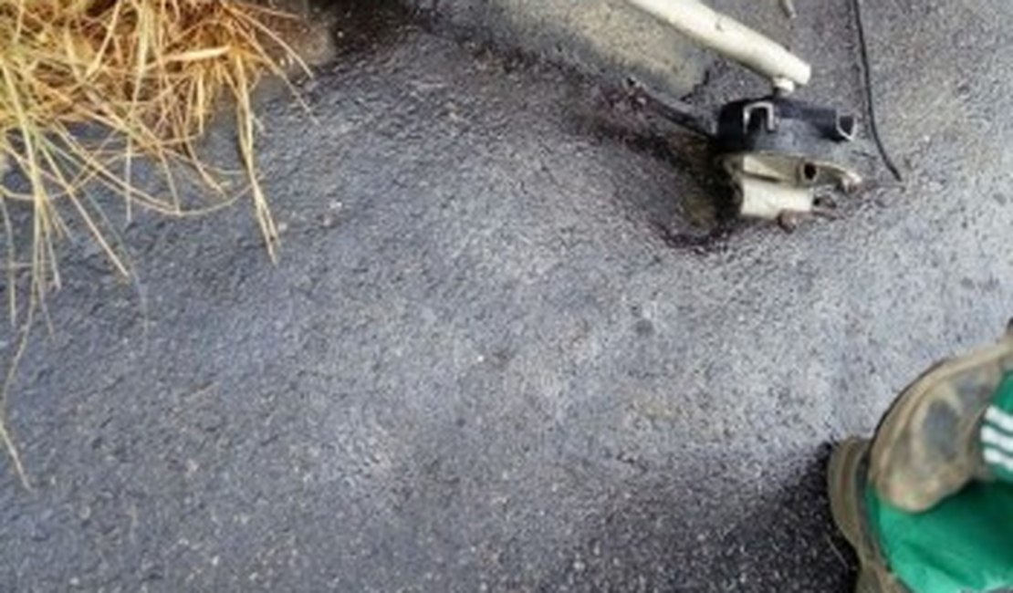 Colisão envolvendo caminhão e moto deixa motociclista morto na AL-210