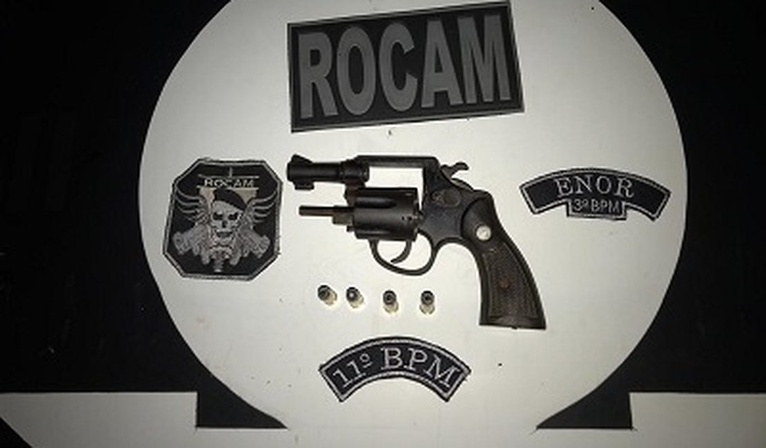 PM prende foragido da Justiça em Arapiraca e apreende arma em Igreja Nova