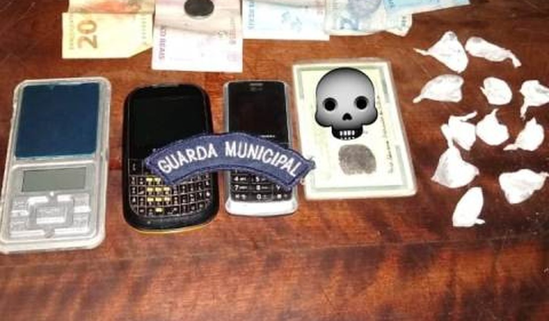Guarda municipal captura suspeito de tráfico de drogas em Girau do Ponciano