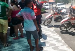 Condutor não respeita sinalização e colide em motociclista, em Arapiraca