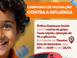 Secretaria de Saúde de Penedo promove vacinação contra a gripe no próximo sábado, 26