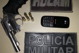Durante abordagem da FT, jovem é flagrado com arma de fogo na zona rural de Arapiraca