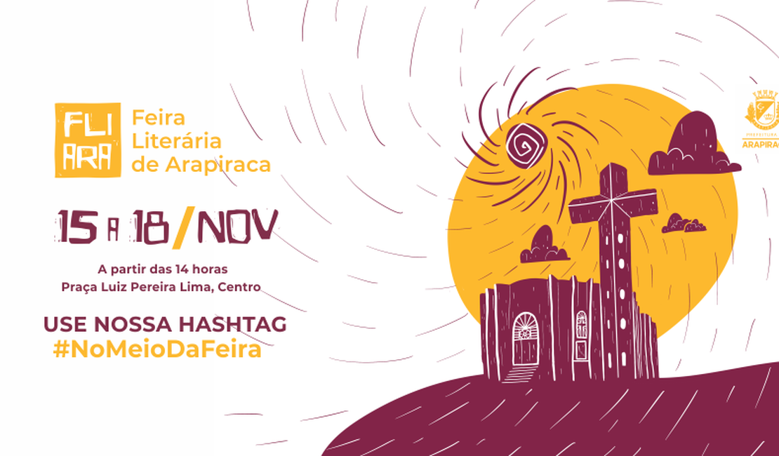 Com entrada franca,  Feira Literária de Arapiraca começa hoje