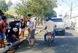 Idoso fica ferido após atropelamento na Avenida Ceci Cunha, em Arapiraca