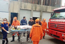 Homem é socorrido após sofrer choque elétrico, em Arapiraca