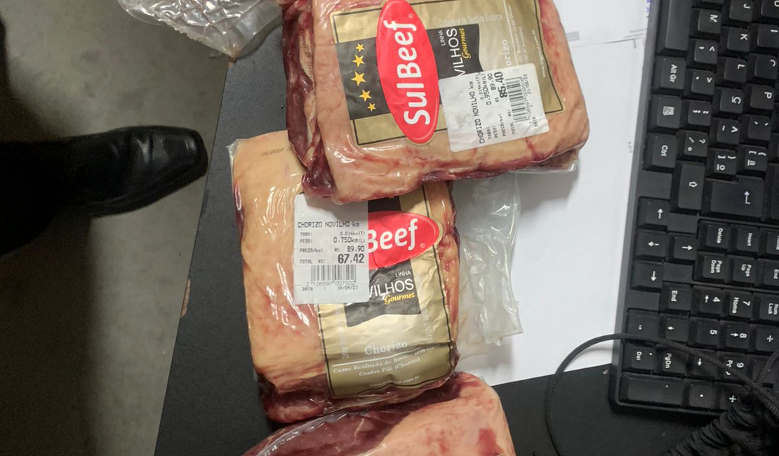 Espanhol é preso após furtar carne nobre em supermercado, em Alagoas