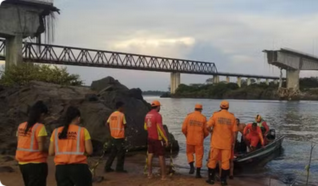 Sobe para 12 o número de desaparecidos após ponte entre MA e TO desabar; buscas serão retomadas