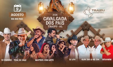 Prefeitura de Traipu anuncia atrações da Cavalgada dos Pais 2026