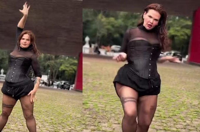 Ao som de Britney Spears, Thais Carla exibe nova silhueta e celebra: 'Corpo que dança'
