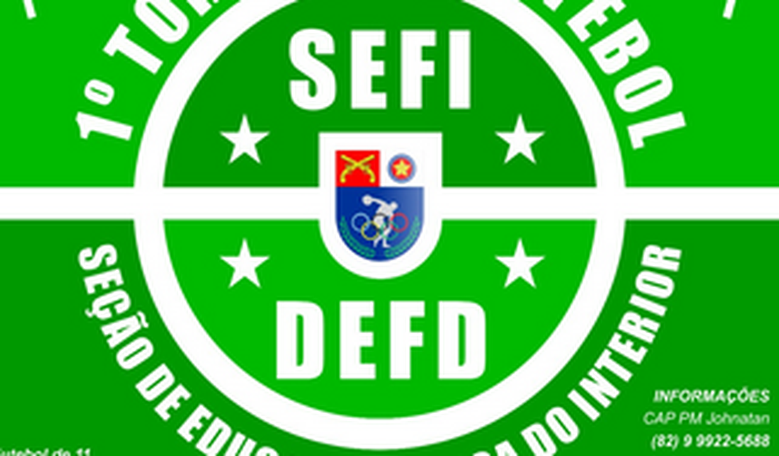 Inscrições abertas para o 1° Torneio de Futebol SEFI/DEFD em Arapiraca