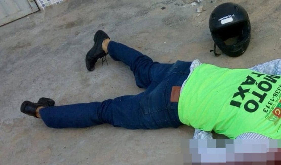 Mototaxista é assassinado a tiros na parte alta de Maceió