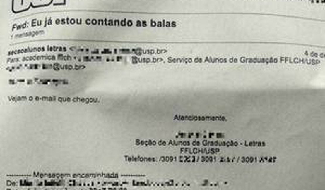 Suposto fascista ameaça abrir fogo contra alunos e funcionários da USP