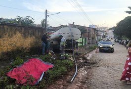 Motorista de caminhão-pipa morre em acidente em Palmeira dos Índios