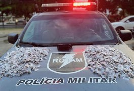 Ações da Polícia Militar resultam em apreensão de revólver, mais de 40 munições e drogas em Maceió