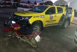 Força Tarefa recupera moto roubada e prende suspeito, em Arapiraca