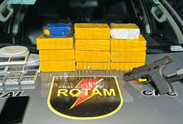 Policiais militares prendem homem e realizam apreensão de cerca de R$ 330 mil em cocaína em Maceió