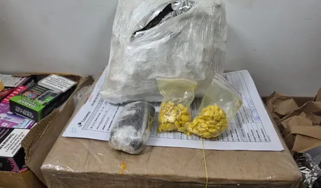 Drogas são apreendidas em encomendas enviadas pelos Correios