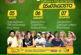 Programação do Festival de Inverno de Água Branca