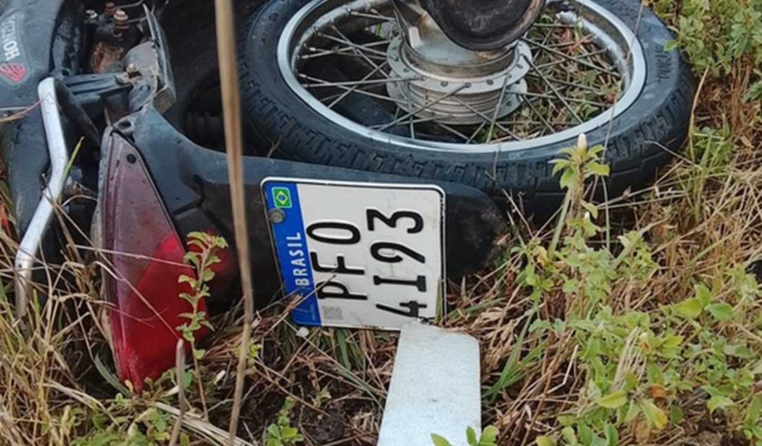 Condutor morre em acidente de moto na AL-220, no Agreste de Alagoas
