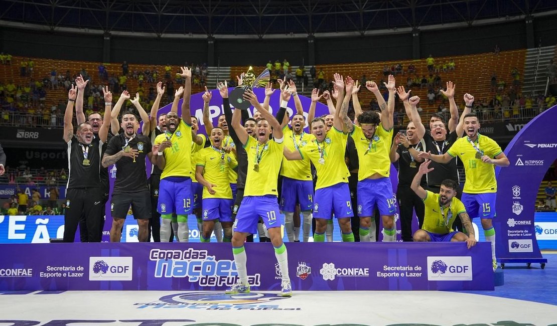 Brasil conquista a Copa das Nações de Futsal