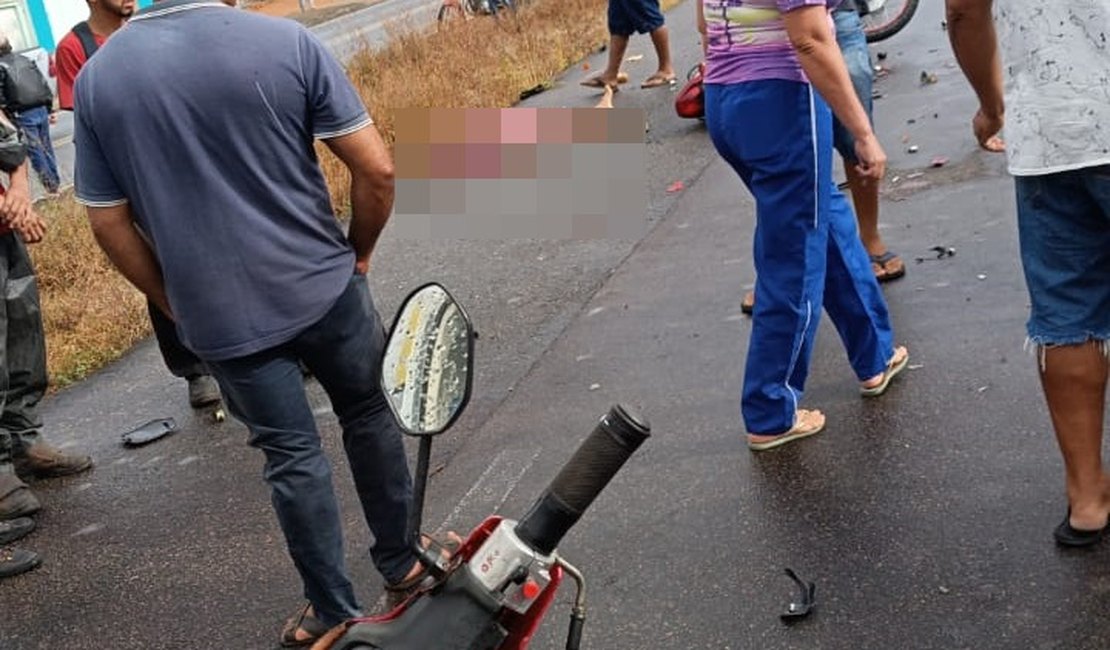 Colisão entre duas motos deixa um morto e um ferido, em Junqueiro