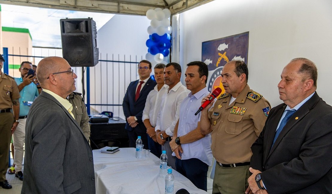 PM reinaugura sede do Grupamento Militar do município de Roteiro