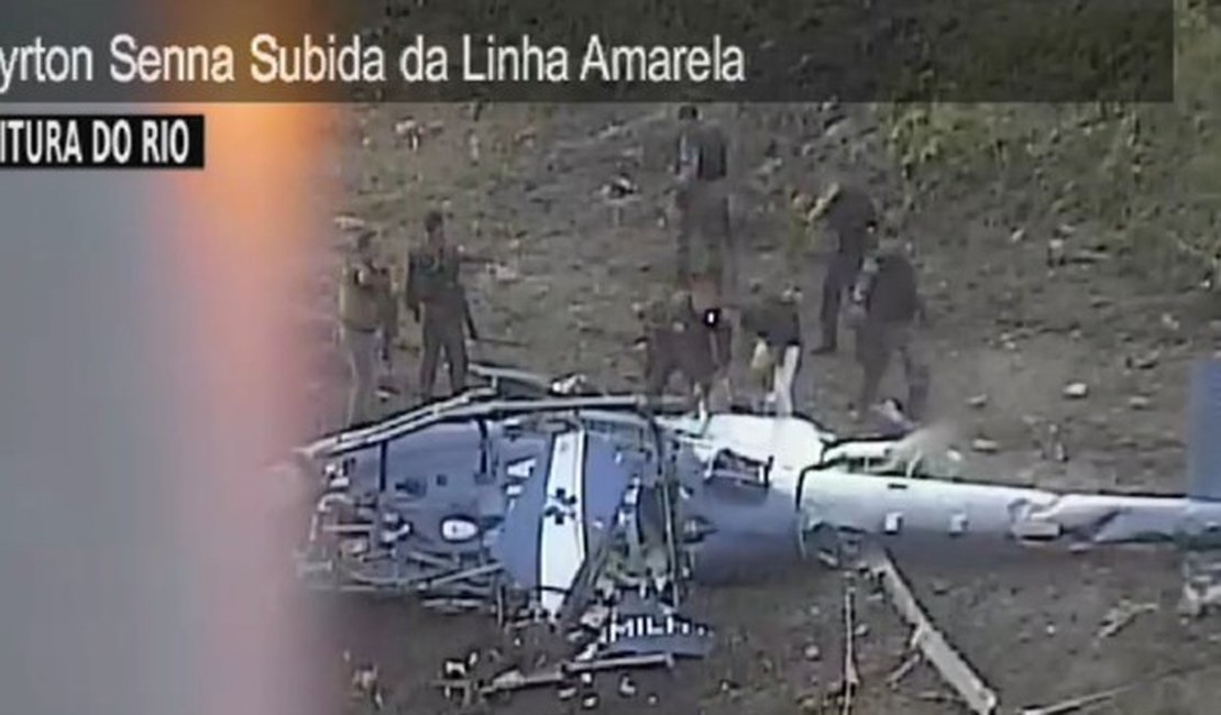 VÍDEO. Quatro PMs morrem em queda de helicóptero no Rio de Janeiro