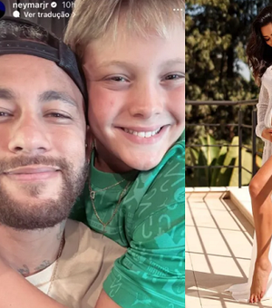 Foto de Neymar com filho divide opiniões e jogador recebe críticas por não mencionar Mavie: 'Seria o mínimo'