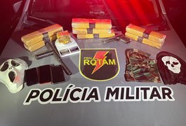 Em ações de combate ao tráfico, PM prende 3 pessoas na parte alta de Maceió