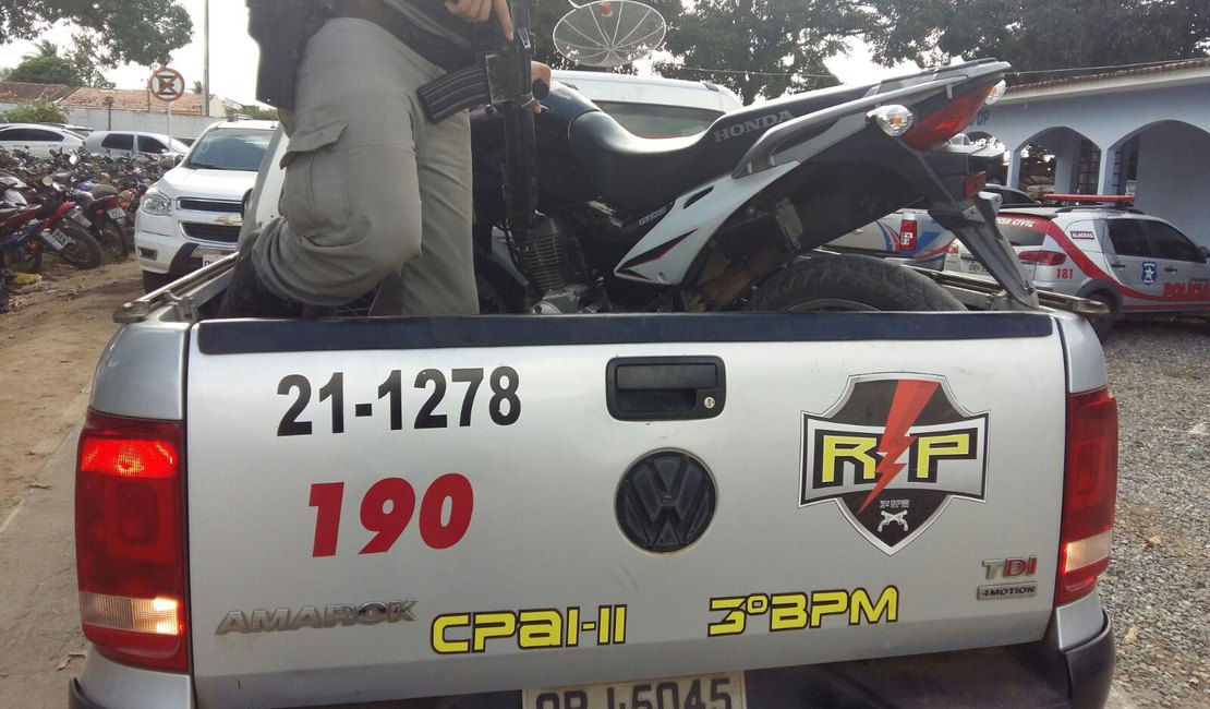 Após denúncia, Radiopatrulha recupera moto roubada em Arapiraca
