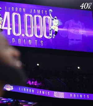 LeBron James chega a 40 mil pontos na temporada regular da NBA