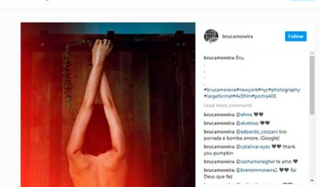Bruna Marquezine é clicada de topless por amiga em Nova York