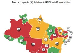 Alagoas está na zona de alerta intermediário na taxa de ocupação dos leitos de covid-19