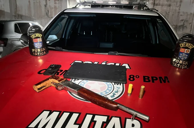 Força Tática do 8º BPM prende homem com arma de grosso calibre em Rio Largo
