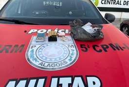 Polícia Militar apreende drogas e munições no bairro Santa Lúcia, em Maceió
