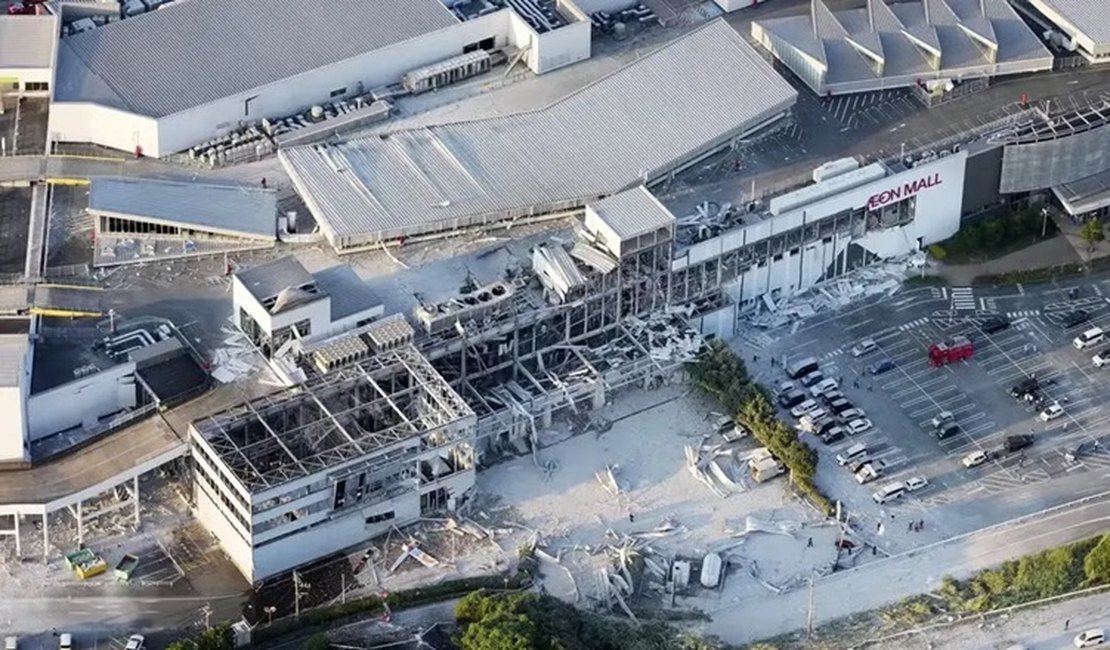 Terremoto de magnitude 7,1 atinge o Japão, provoca explosão em shopping e deixa feridos