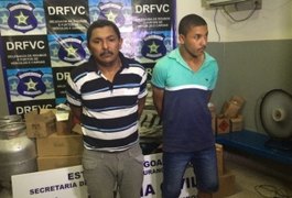 Polícia prende dupla suspeita de integrar quadrilha especializada em roubo de cargas, em AL