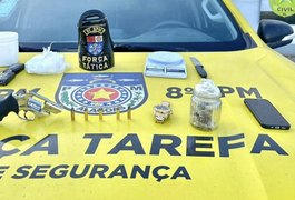 Operação da Polícia Militar prende três suspeitos de tráfico de drogas em Rio Largo