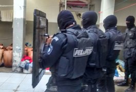 Pelopes realiza revista na Casa de Custódia de Arapiraca e descobre plano de fuga de detentos