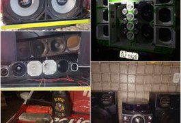 Paredões de som e drogas são apreendidos durante operação do “Na Base do Sossego”