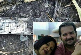 Corpos encontrados carbonizados dentro de veículo podem ser de casal desaparecido