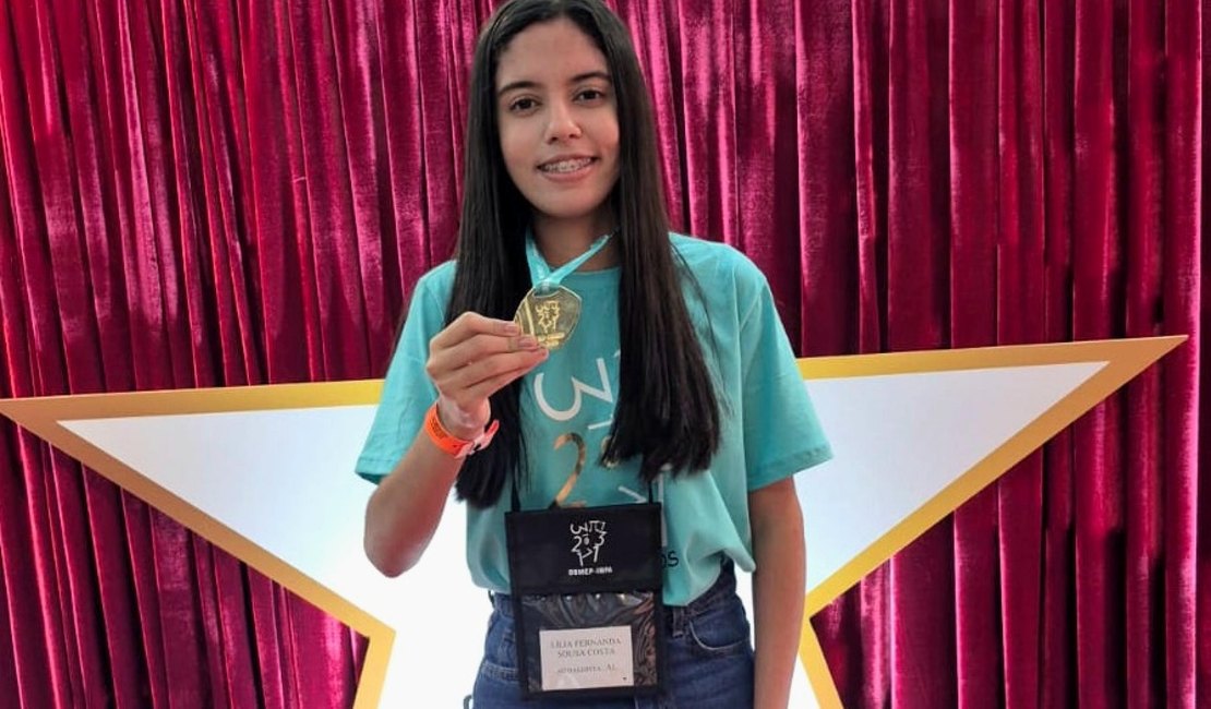 Estudante da rede estadual faz história ao se tornar a primeira alagoana com dois ouros consecutivos na OBMEP