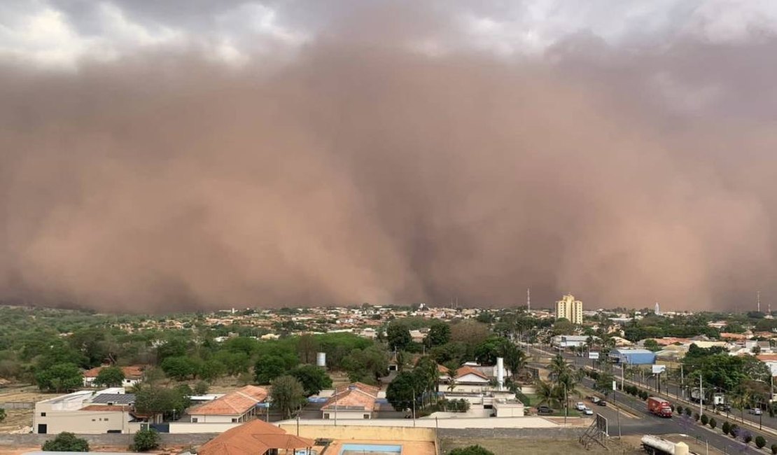 Novas tempestades de poeira são registradas em ao menos quatro estados brasileiros