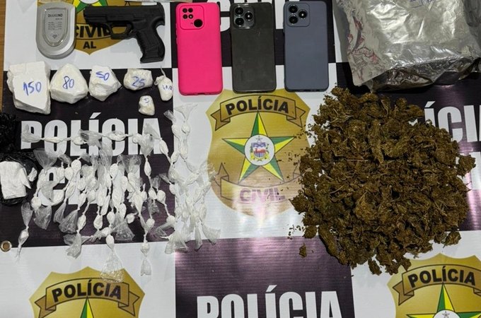 PCAL prende irmãos por tráfico de drogas e associação ao tráfico em São Miguel dos Campos