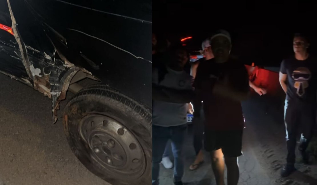 VÍDEO: Acidente envolve carro e van com integrantes do Grupo Gingado em São Miguel dos Campos