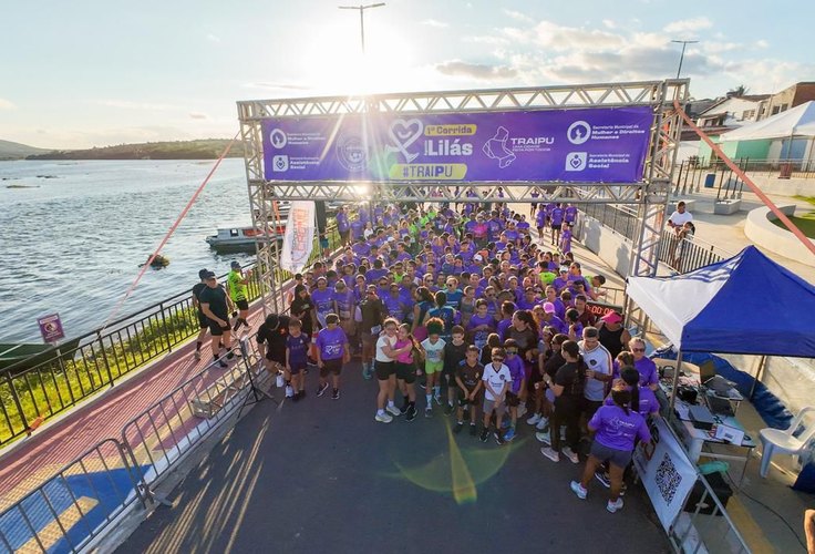Corrida Agosto Lilás mobiliza centenas de traipuenses pelo fim da violência contra a mulher