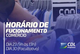 Para vendas de Natal, comercio de Arapiraca ficará aberto até às 13h deste domingo