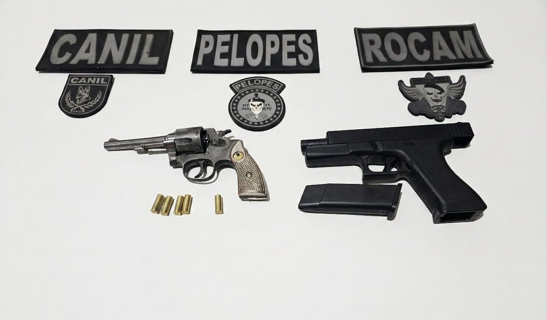 Homem é preso em flagrante com arma de fogo dentro de chácara em Arapiraca