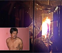 Homem ateia fogo na própria residência com as filhas dentro, em São Miguel dos Campos